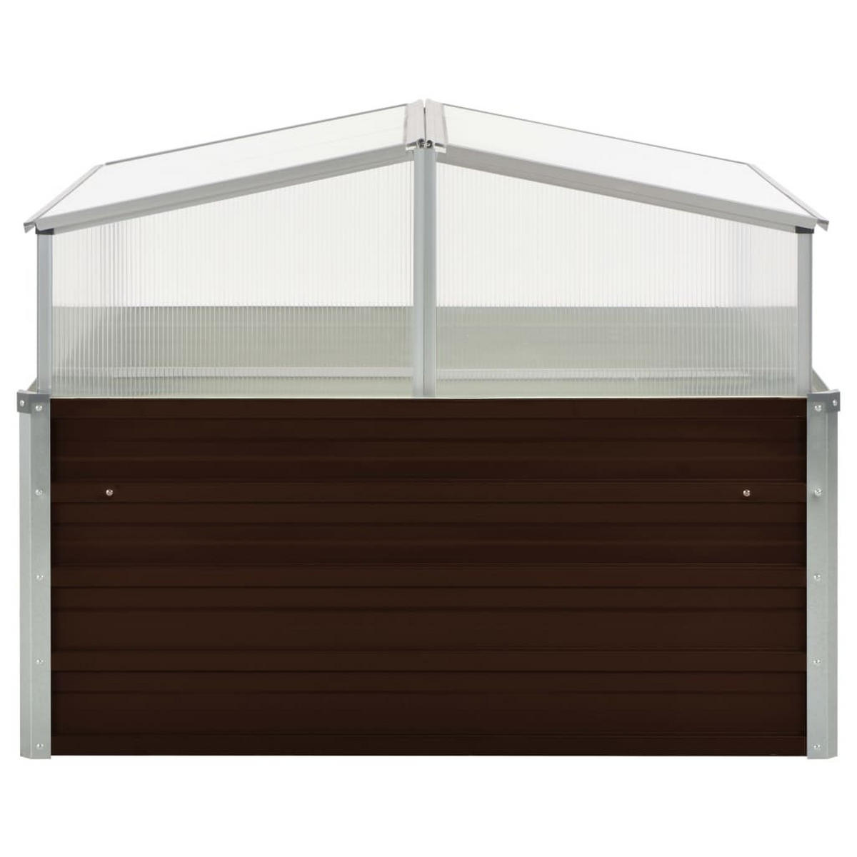 GEWÄCHSHAUS Braun 100 x 100 x 85 cm - Braun, Metall (100/85/100cm)