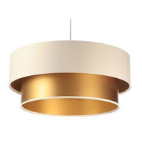HÄNGELEUCHTE Gold 40/20 cm - Beige/Goldfarben, Kunststoff (40/1/20cm) - ONZENO