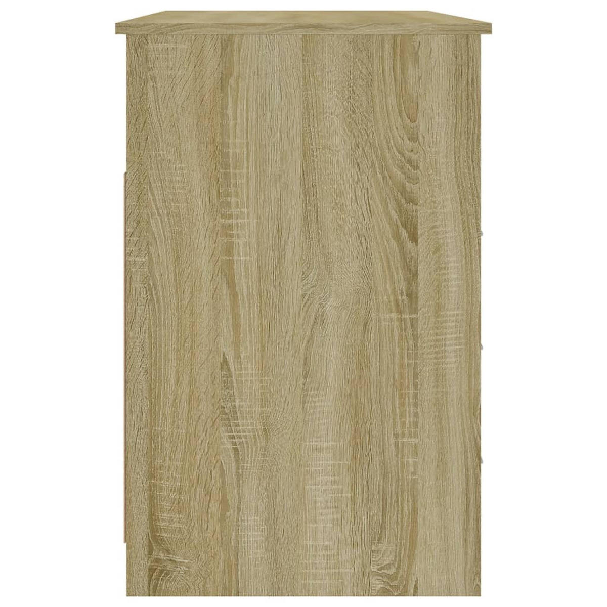 SCHREIBTISCH mit 3 Schubladen 102/50/76 cm aus Holzwerkstoff Sonoma-Eiche Dekor - Sonoma Eiche, Holz (50/102/76cm) - vidaXL