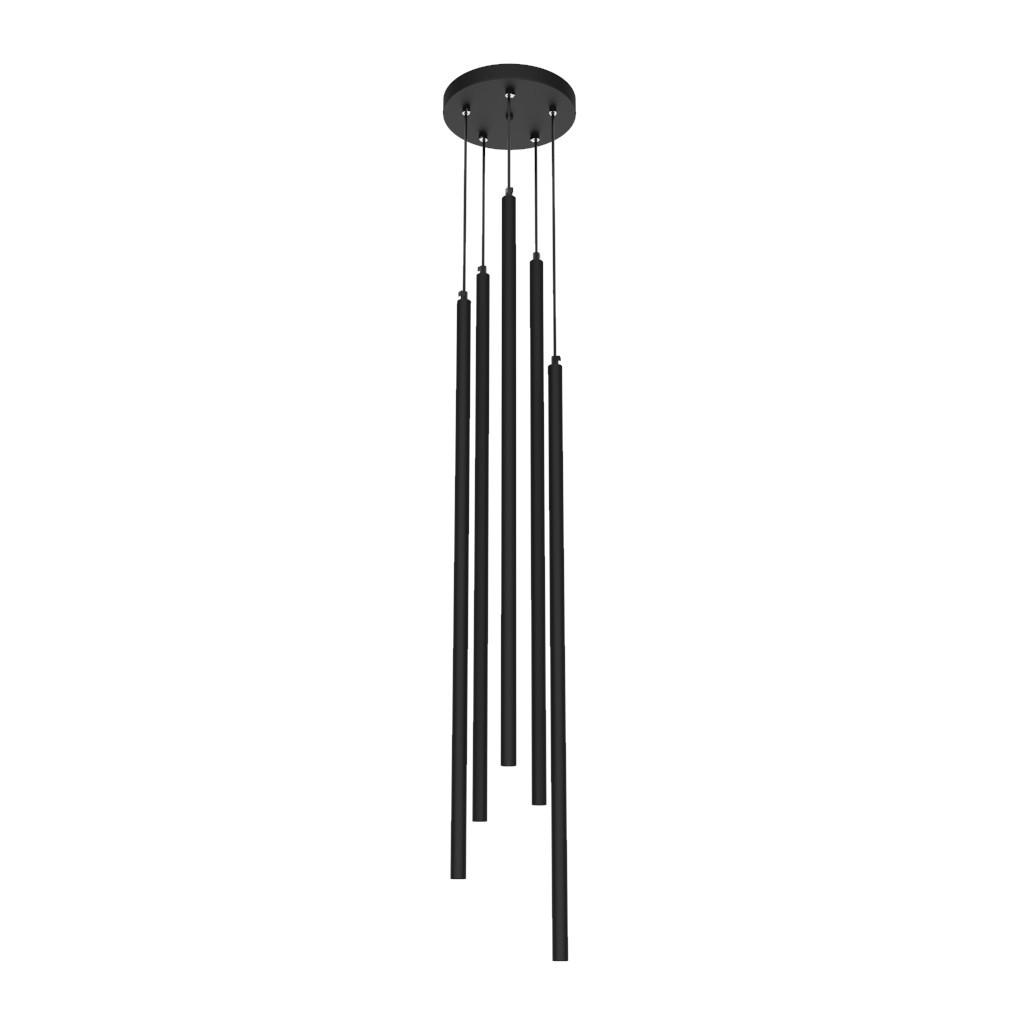 Lumicom Led-Hängeleuchte Schwarz 16x160x16 cm