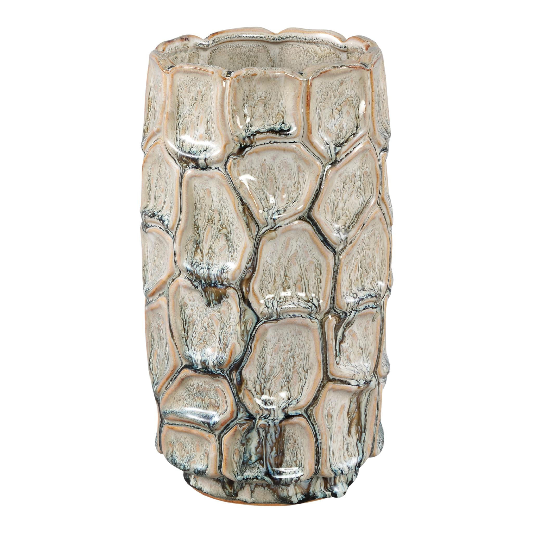 TOPF Madge Beige 13/13/25.5cm - Beige, Keramik (25.5cm) - PTMD Collection