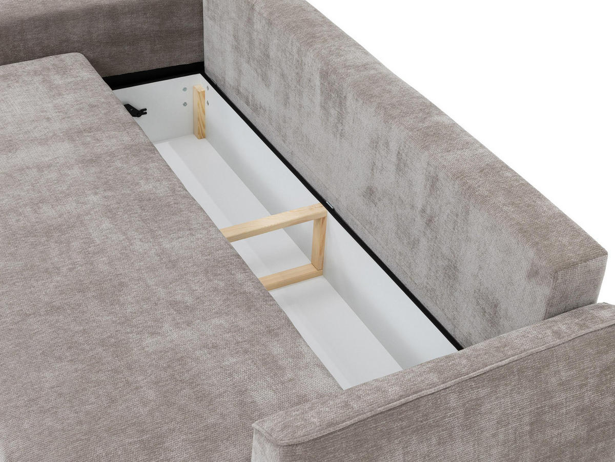 SCHLAFSOFA Floxi - Schwarz/Graphitfarben, Holz/Kunststoff (244/96/96cm) - MIRJAN24