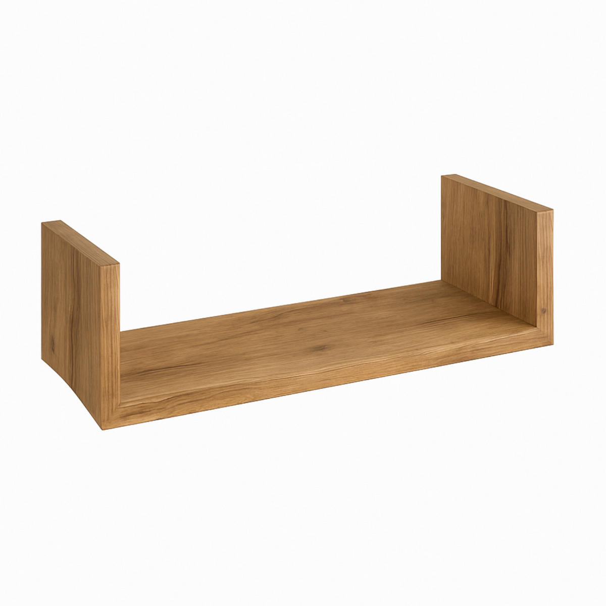 WANDREGAL Holzoptik Erlefarben 3er-Set U-Form 30/45/60 x15x10 cm - Erlefarben, Holzwerkstoff (60/10/15cm) - Begryf