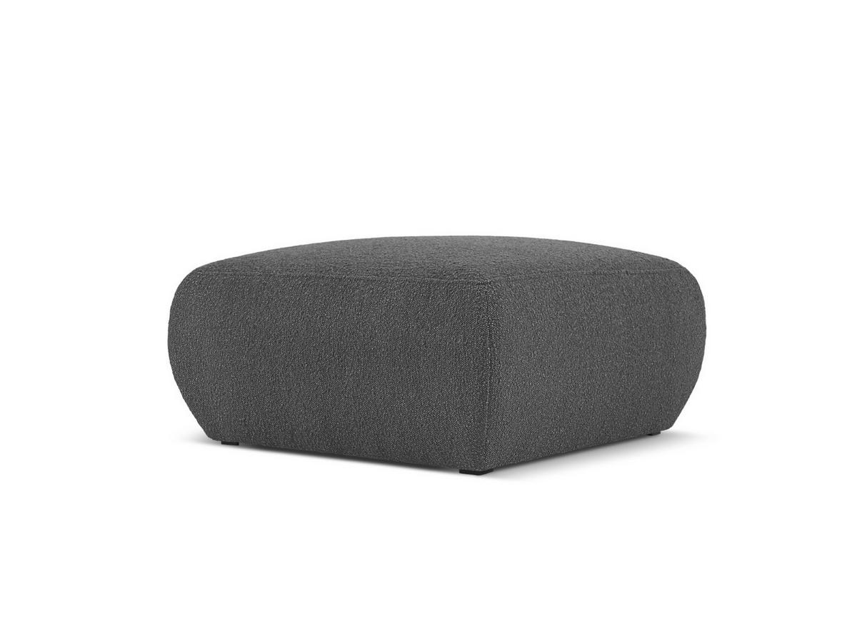 POUF Molino aus Boucle dunkelgrau - Dunkelgrau, Textil (75/36/75cm) - Micadoni