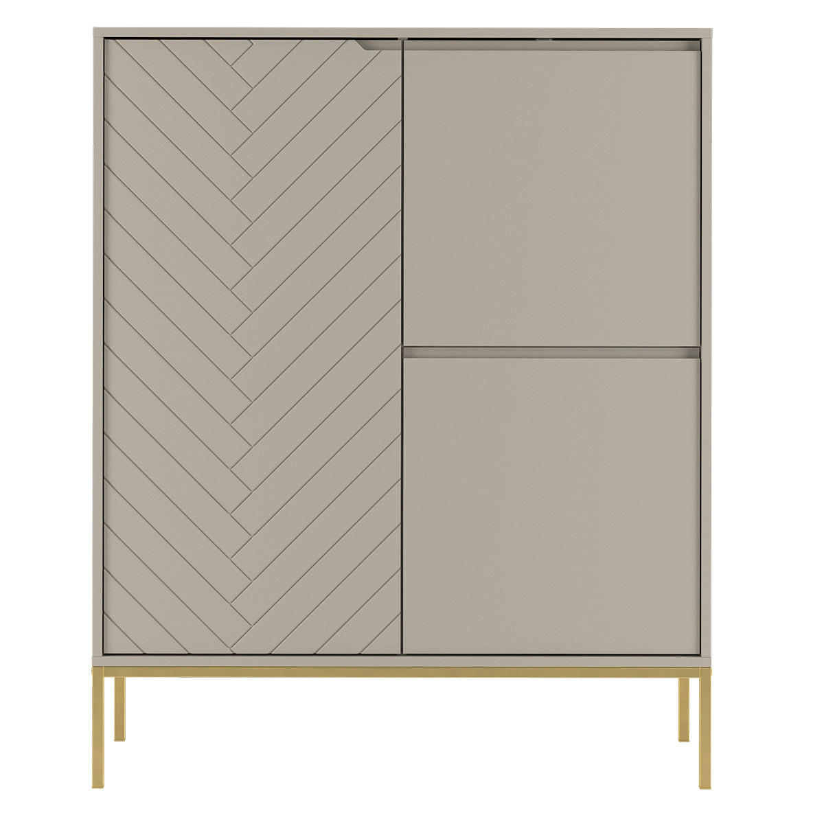 ŠIROKÁ KOMODA Daria Kašmír - kašmírová, kompozitné drevo (102/145/39cm) - Petits-meubles