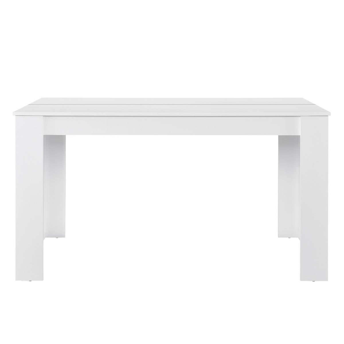 TISCHGRUPPE Forssa - Creme/Weiß, Holz/Holzwerkstoff (140/77/90cm) - [en.casa]