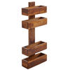 ZEITUNGSSTÄNDER NAKO Massivholz Klassisch Handgefertigt, Braun 30x10x72 cm - Braun, Holz (30/72/10cm) - KADIMA DESIGN