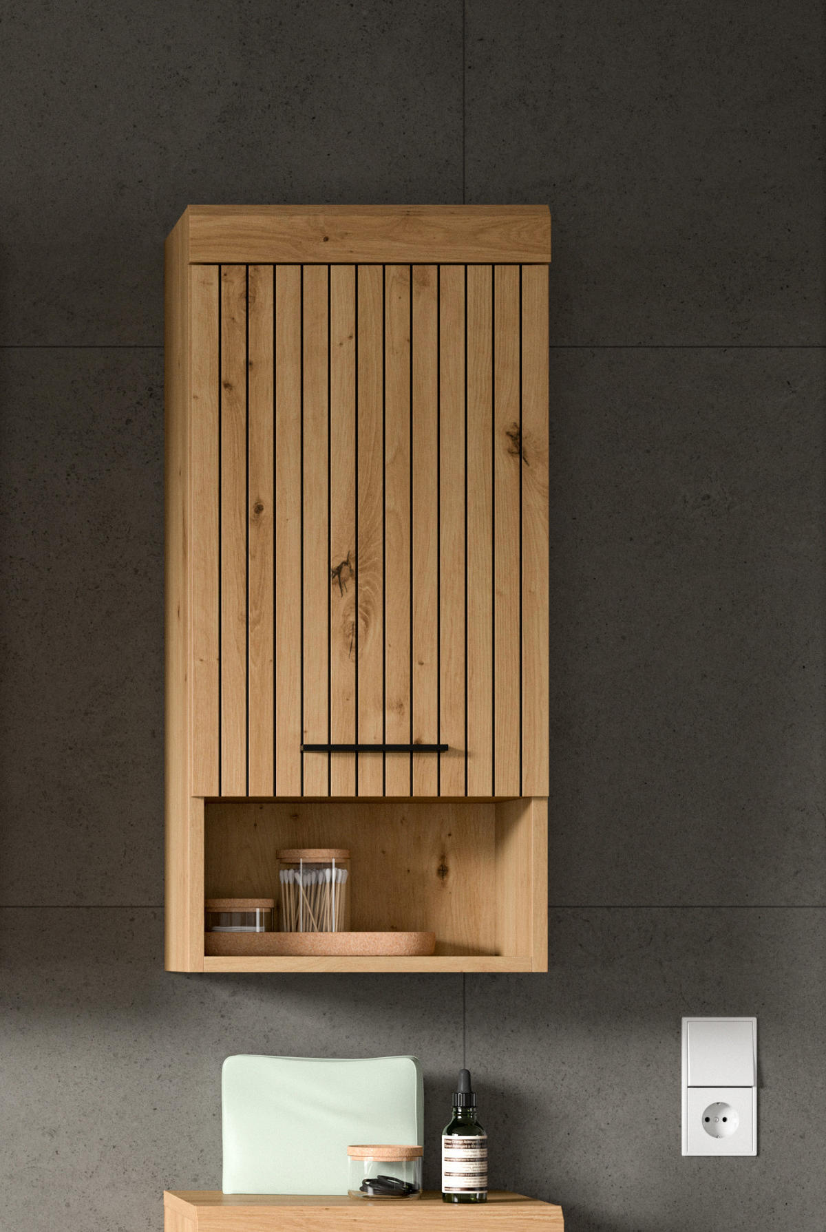 HÄNGESCHRANK SCOUT (B/H/T: ca. 37/79/24 cm) in Artisan Eiche Nachbildung/Artisan Eiche Nachbildung - Eiche Artisan, Holz (37/79/24cm)