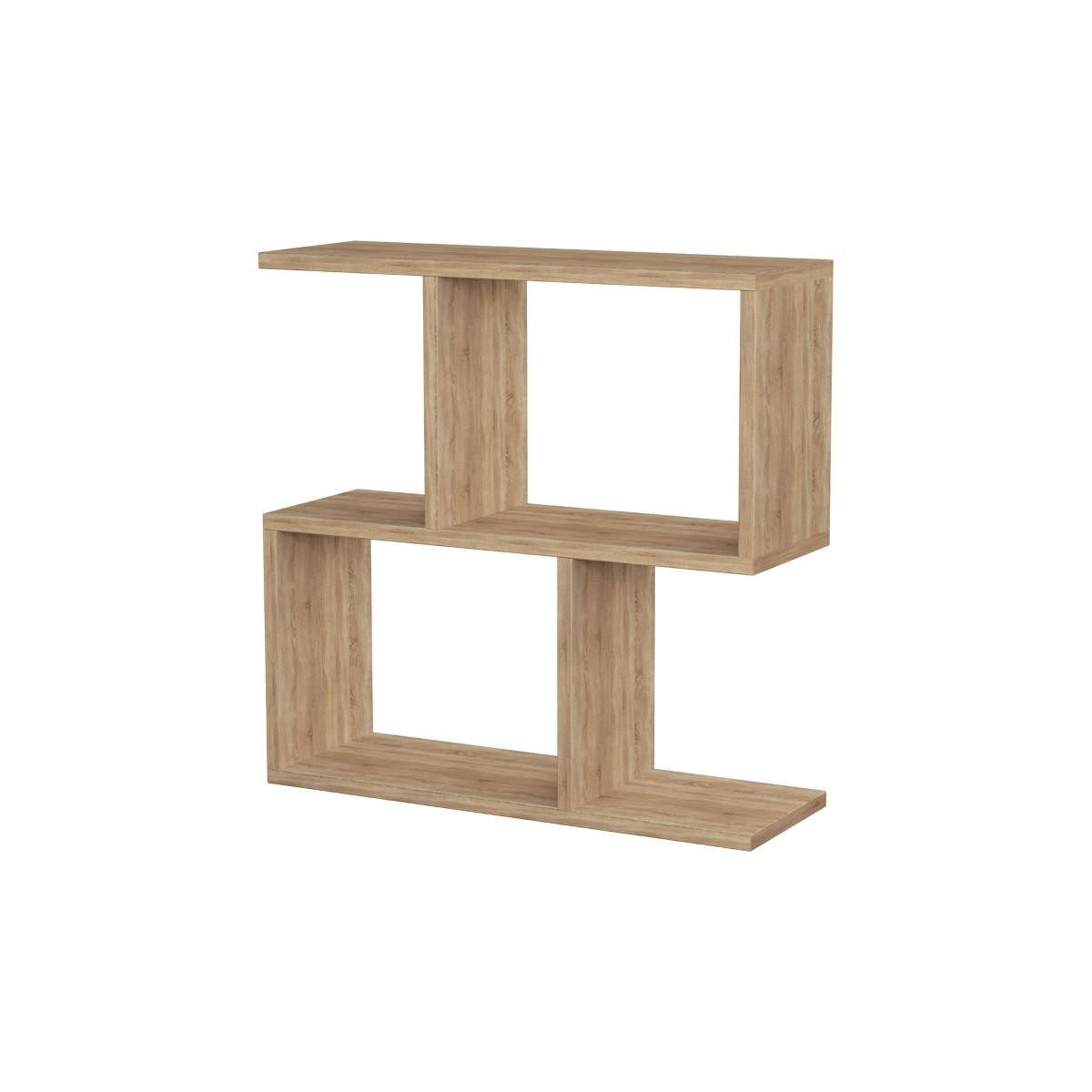 BEISTELLTISCH 5 Tabletts L60 cm - Mania - Eichefarben, Holzwerkstoff (60/20/60cm) - Calicosy