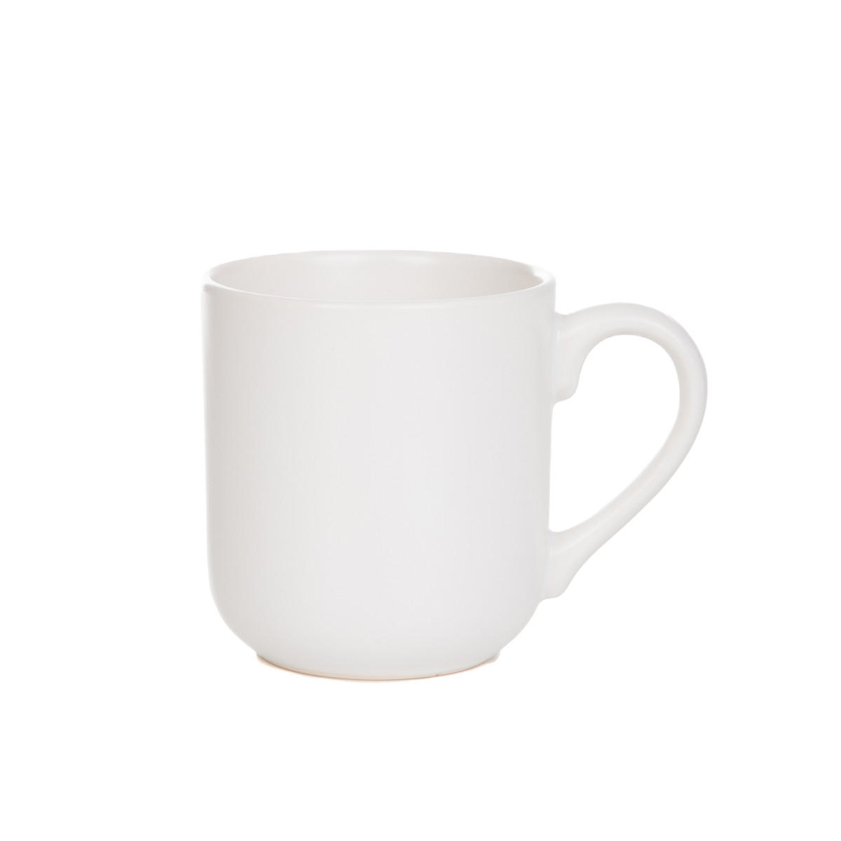 BECHER Famelio weiß 0,4 l 6er-Set - Weiß, Keramik (0.4L) - Homla