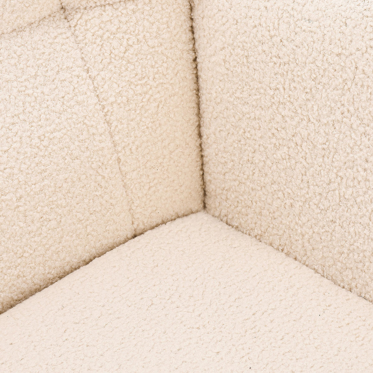 SCHAUKELSTUHL Samtbezug mit Metallgestell und Holz-Kufen, Beige - Beige, Holz/Textil (75/92/68cm) - PARAFTA HOME