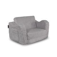 KINDERSESSEL Conni Grau 60 x 36 cm ausklappbar - Grau, Textil (60/36/36cm) - Vicco