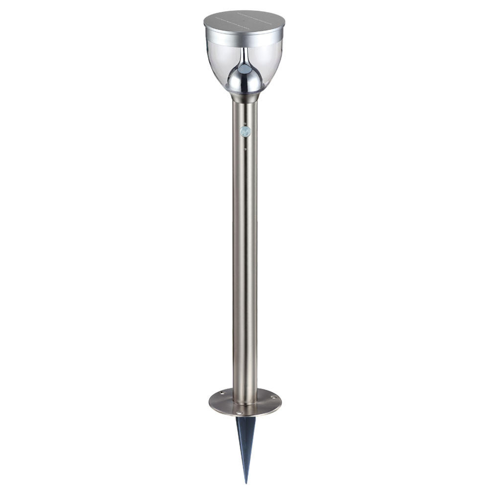 LED AUSSENLEUCHTE Edelstahl Silber - Silberfarben, Metall (15/15/95cm) - Globo Lighting