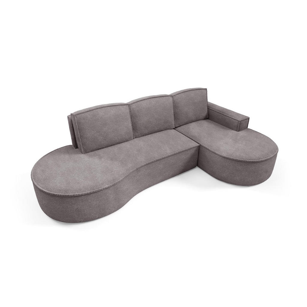 Thumbnail - Bettso Ecksofa, Grau, Holzwerkstoff, Textil, Ottomane rechts, L-Form, 277x157 cm, Wohnzimmer, Sofas & Couches, Wohnlands...