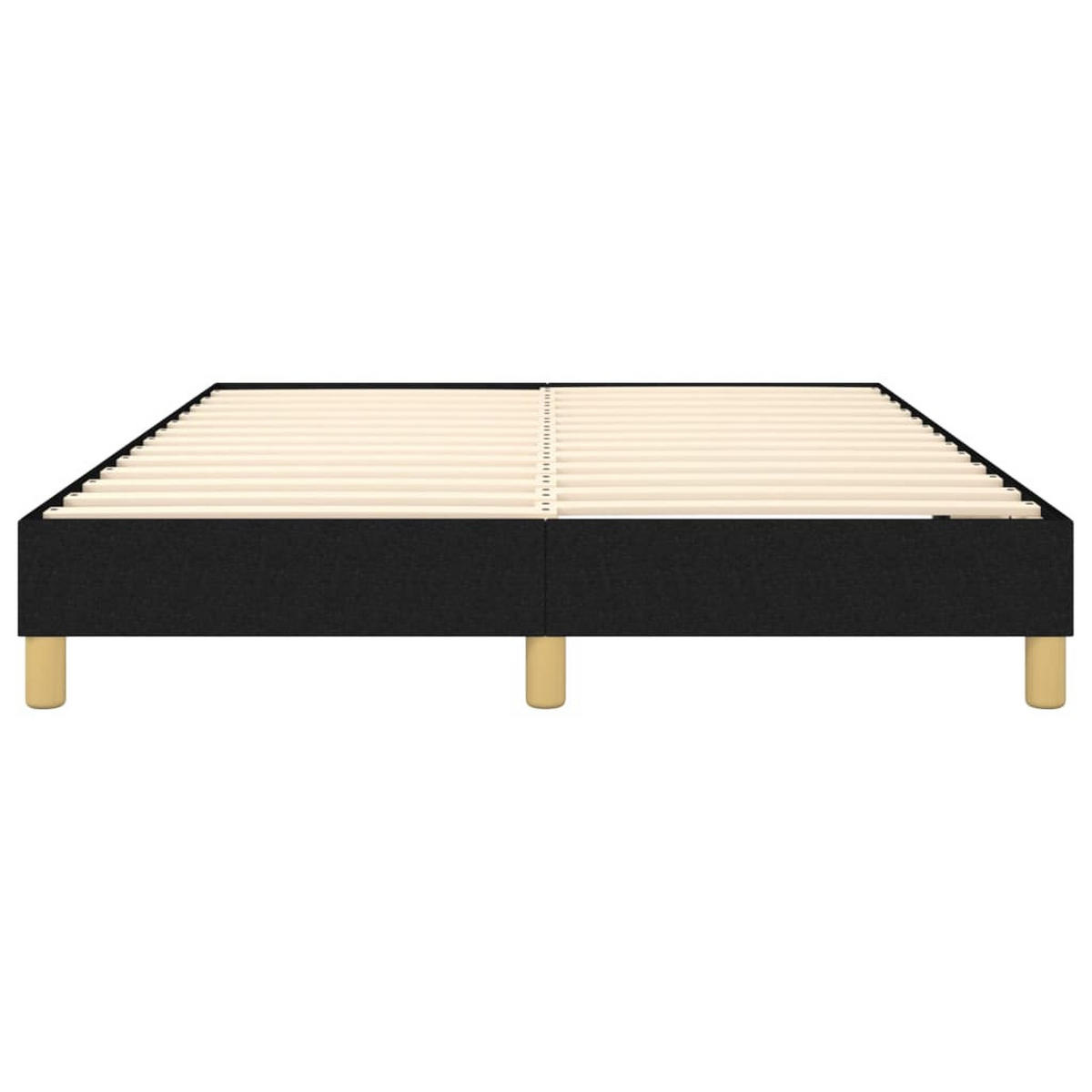 BOXSPRINGBETTGESTELL Schwarz 140/200 Cm Stoff - Schwarz, Textil (140/200cm) - vidaXL