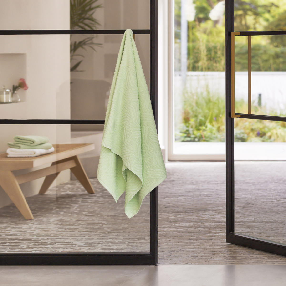 HANDTUCH ZEN - Limette, Textil (50/100cm) - MÖVE
