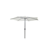 SONNENSCHIRM portofino ecru rund 2 94 x 2 94 cm gerade - Beige, Metall (294/294cm) - Concept Usine