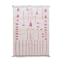 BERBERTEPPICH aus reiner Wolle 197x 303 cm - Pink, Naturmaterialien (197/303cm) - AFK Living