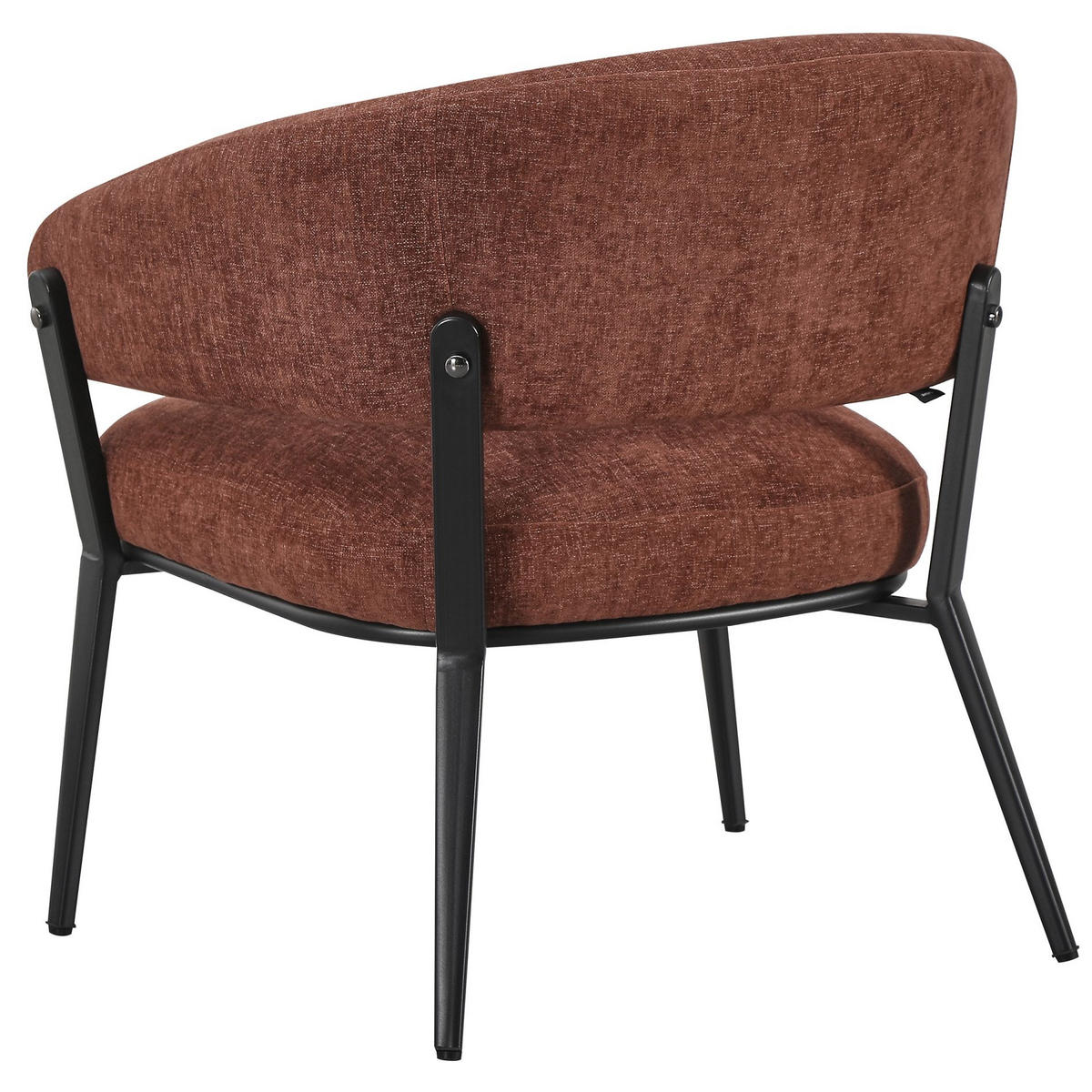 LOUNGESESSEL Symbled Kupferbraun - Schwarz/Kupferfarben, Textil/Metall (71.5/80/75.5cm) - Selsey