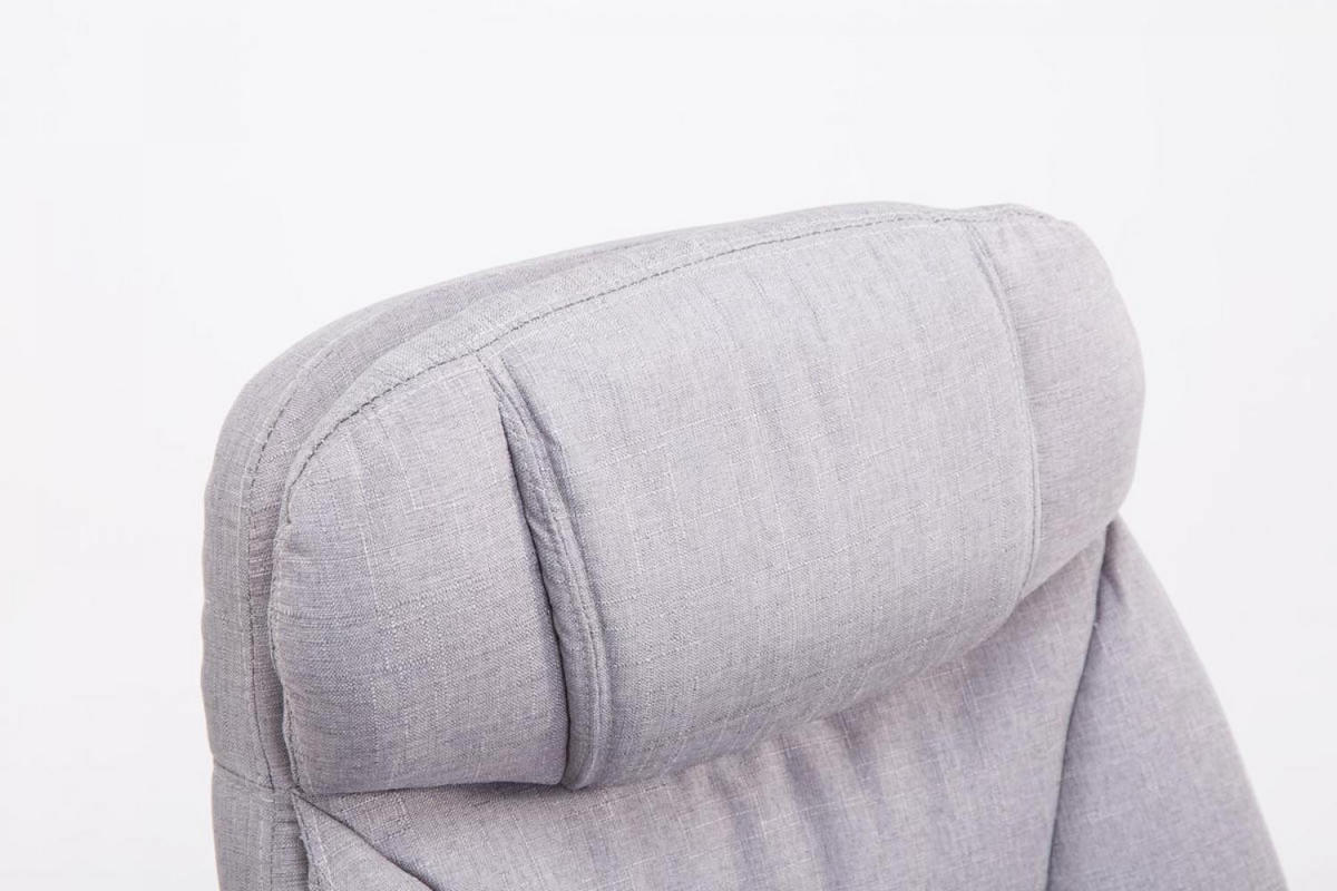 CHEFSESSEL Stoff Grau - Chromfarben/Grau, Textil/Metall (67/112/67cm) - CLP