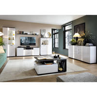 WOHNZIMMER-SET 6-TLG. Visalia-129 - Weiß, Holzwerkstoff (751/200/64cm) - Lomado