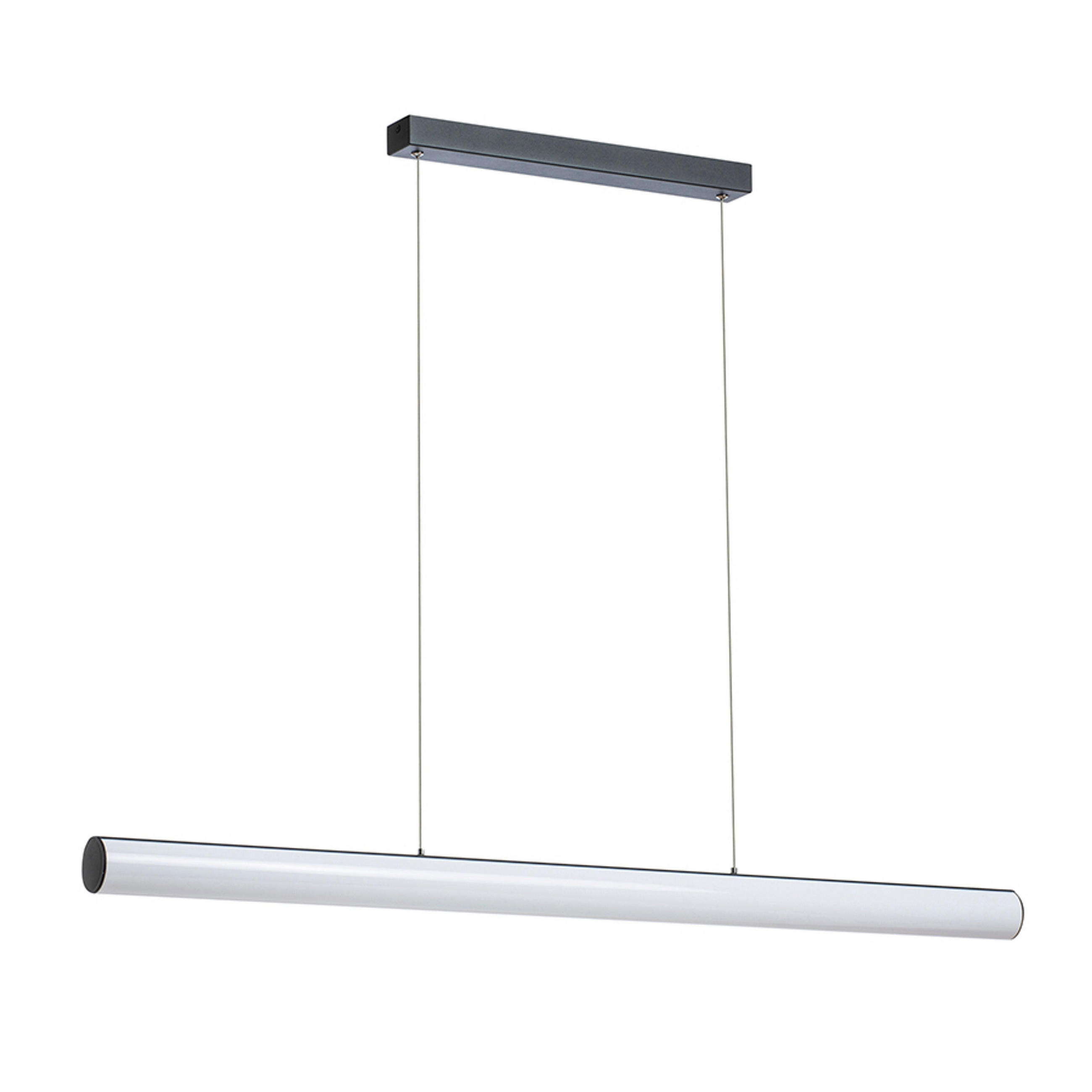 PENDELLEUCHTE RIVIER LED I schwarz 24 W - Schwarz, Metall (30/30/120cm) - Rendl