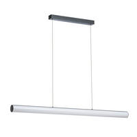 PENDELLEUCHTE RIVIER LED I schwarz 24 W - Schwarz, Metall (30/30/120cm) - Rendl