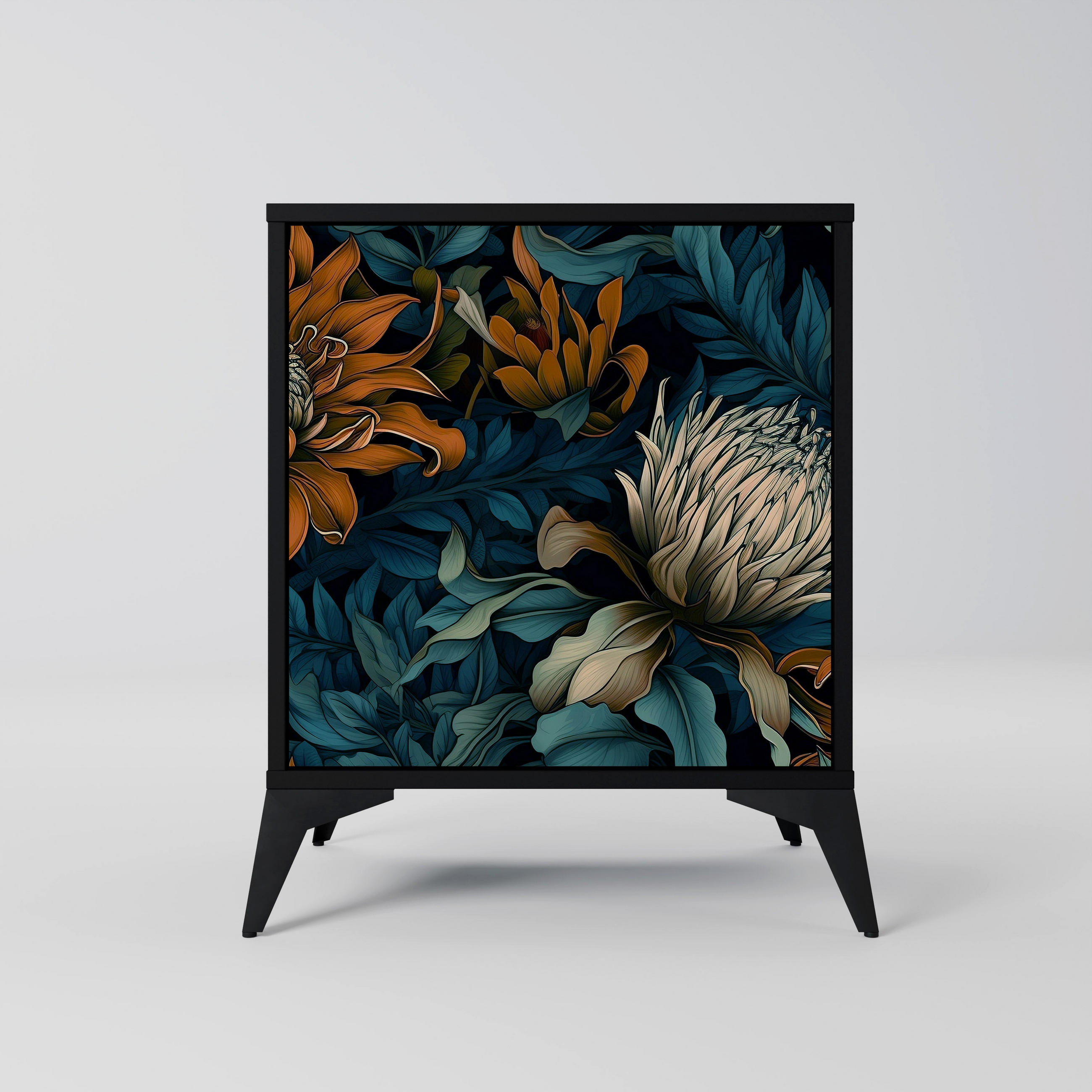 SpaceRebels Sideboard Schwarz 57.5x70.5x42 cm