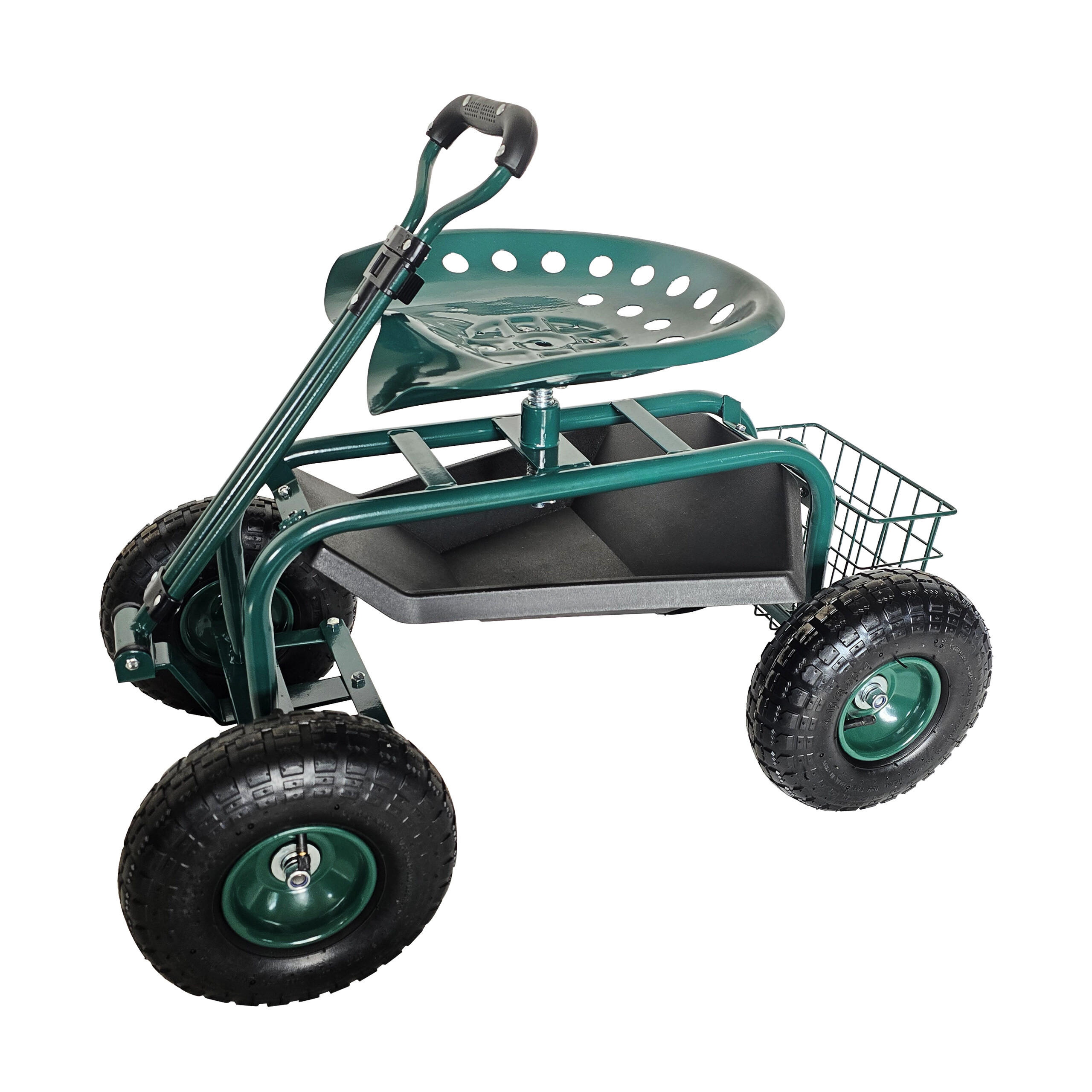 GARTENSITZ - Multicolor, Kunststoff/Metall (46/44.5/86cm) - Relaxdays