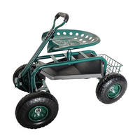 GARTENSITZ - Multicolor, Kunststoff/Metall (46/44.5/86cm) - Relaxdays