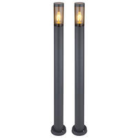 LED STEHLEUCHTE Boston Anthrazit Edelstahl - Anthrazit, Metall (12.7/12.7/110cm) - Globo Lighting