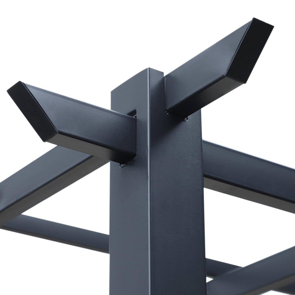 ROSENPAVILLON Pflanzbogen Rosenbogen Rankhilfe Garten Pavillon wetterfest Metall Schwarz 2,97 x 2,95 x 2,3 m - Schwarz, Metall (297/230/295cm)
