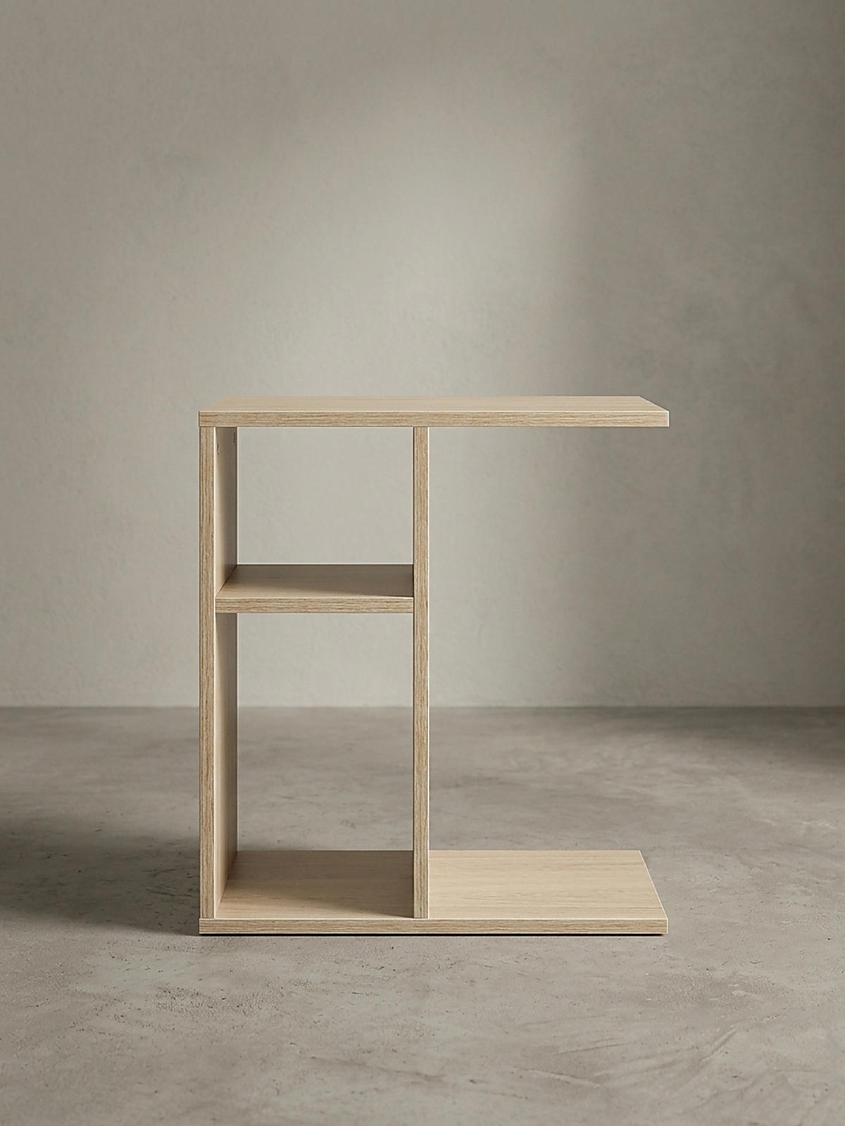 BEISTELLTISCH Holz Ablagefächer Kratzfest Wasserabweisend ITTER, Beige 50x30x50 cm - Beige, Holz (30/50/50cm) - KADIMA DESIGN