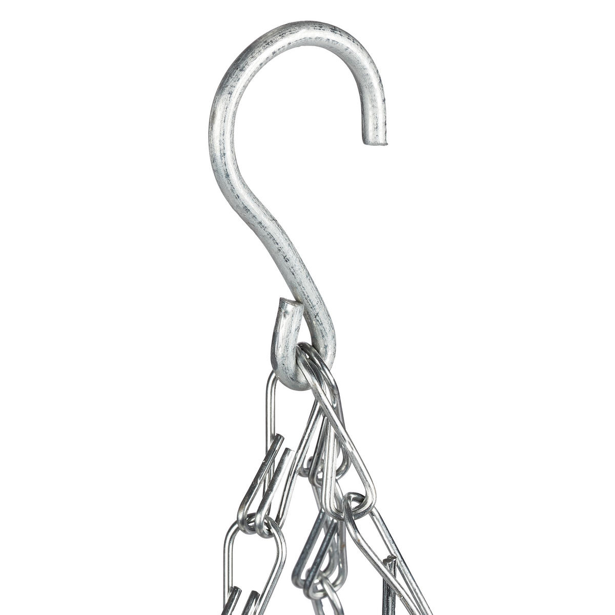 3XBLUMENAMPEL - Braun, Textil/Metall (25/58/25cm) - Relaxdays