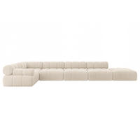 ECKSOFA modulares Sofa Felto-L3 - 475x190x70 cm Beige Cord - Beige, Holzwerkstoff/Textil (475/190cm) - ALTDECOR