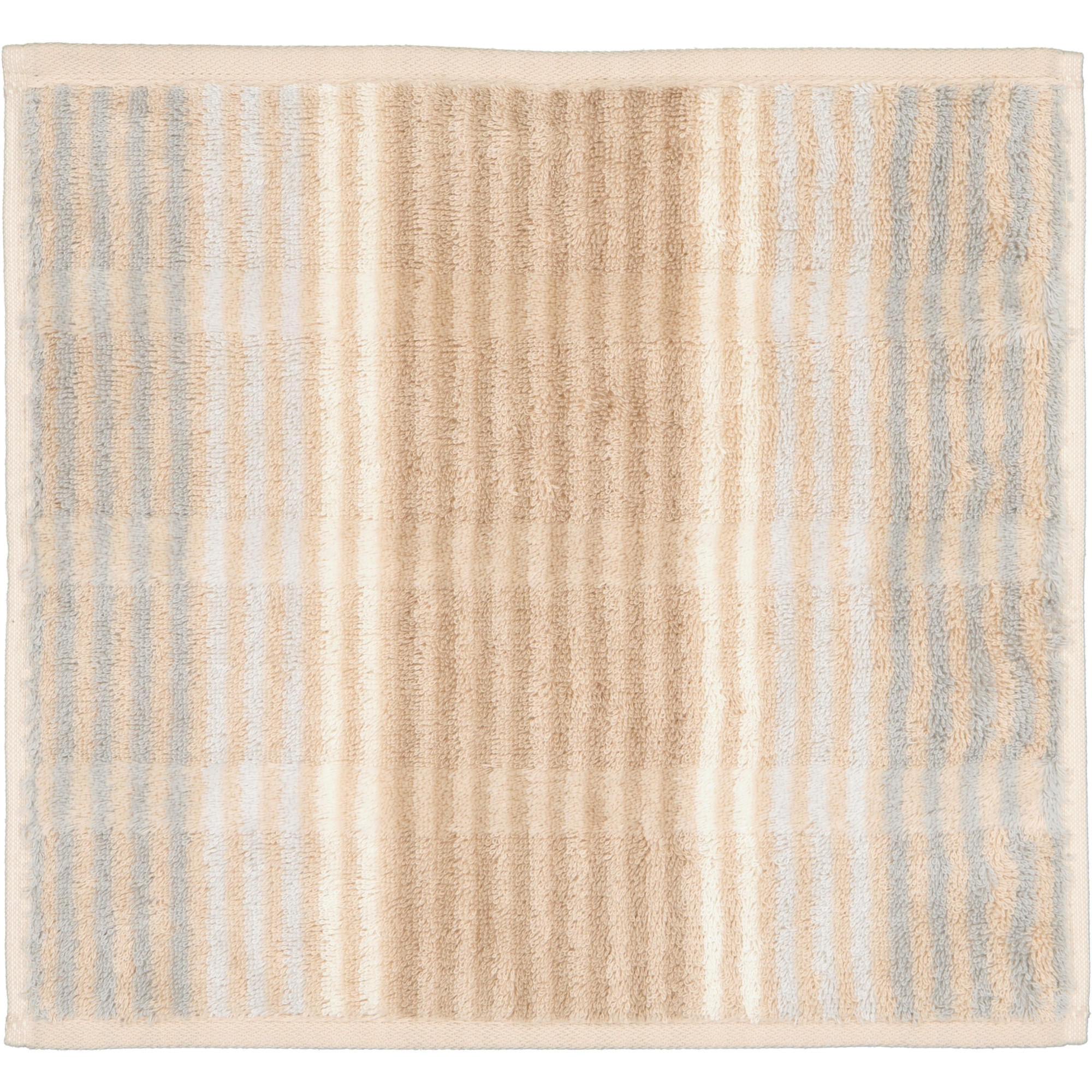 HANDTÜCHER NOBLESSE CASHMERE STREIFEN 1056 SAND - 33 - Beige, Textil (30/30cm) - Cawoe