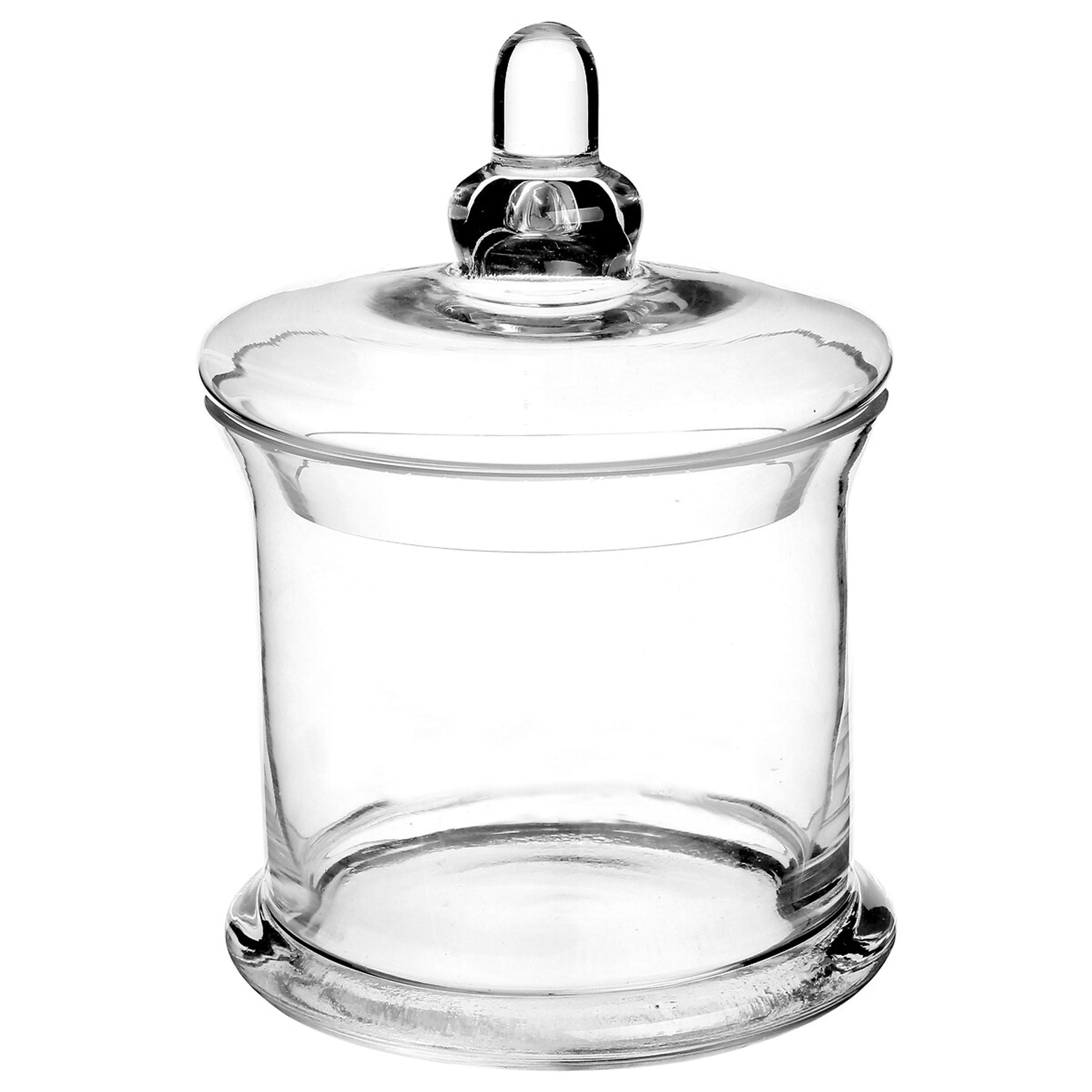 BONBONNIERE, Glas, 19 cm - Transparent, Glas (15/15/18cm) - 5five Simply Smart