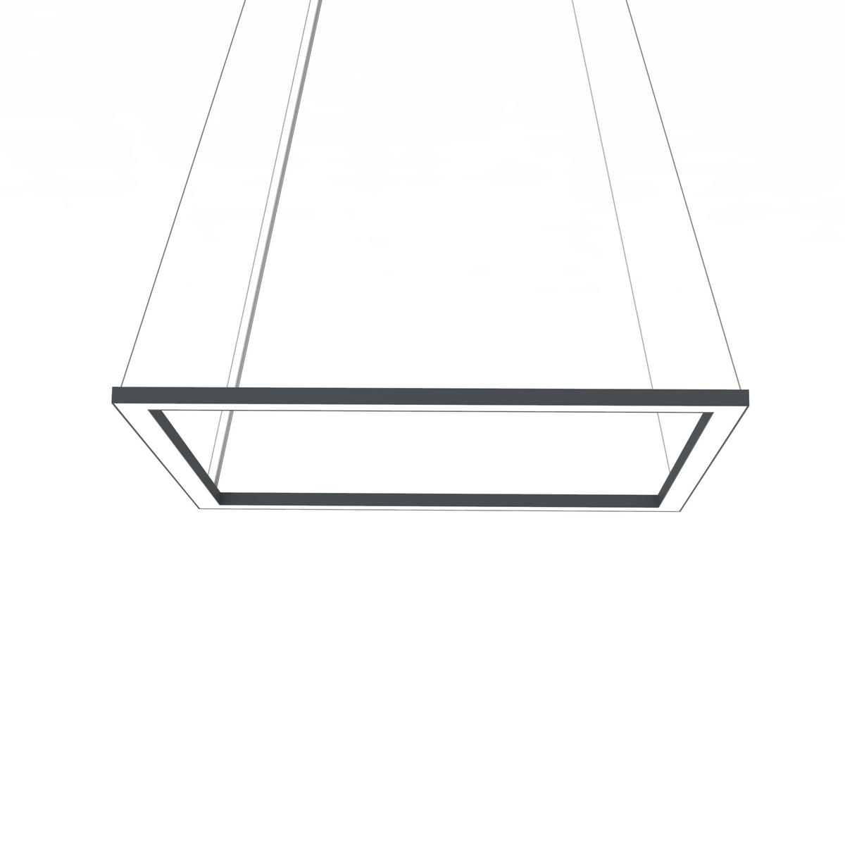 LED-HÄNGELEUCHTE - Anthrazit, Metall (60/60/100cm) - Lumicom