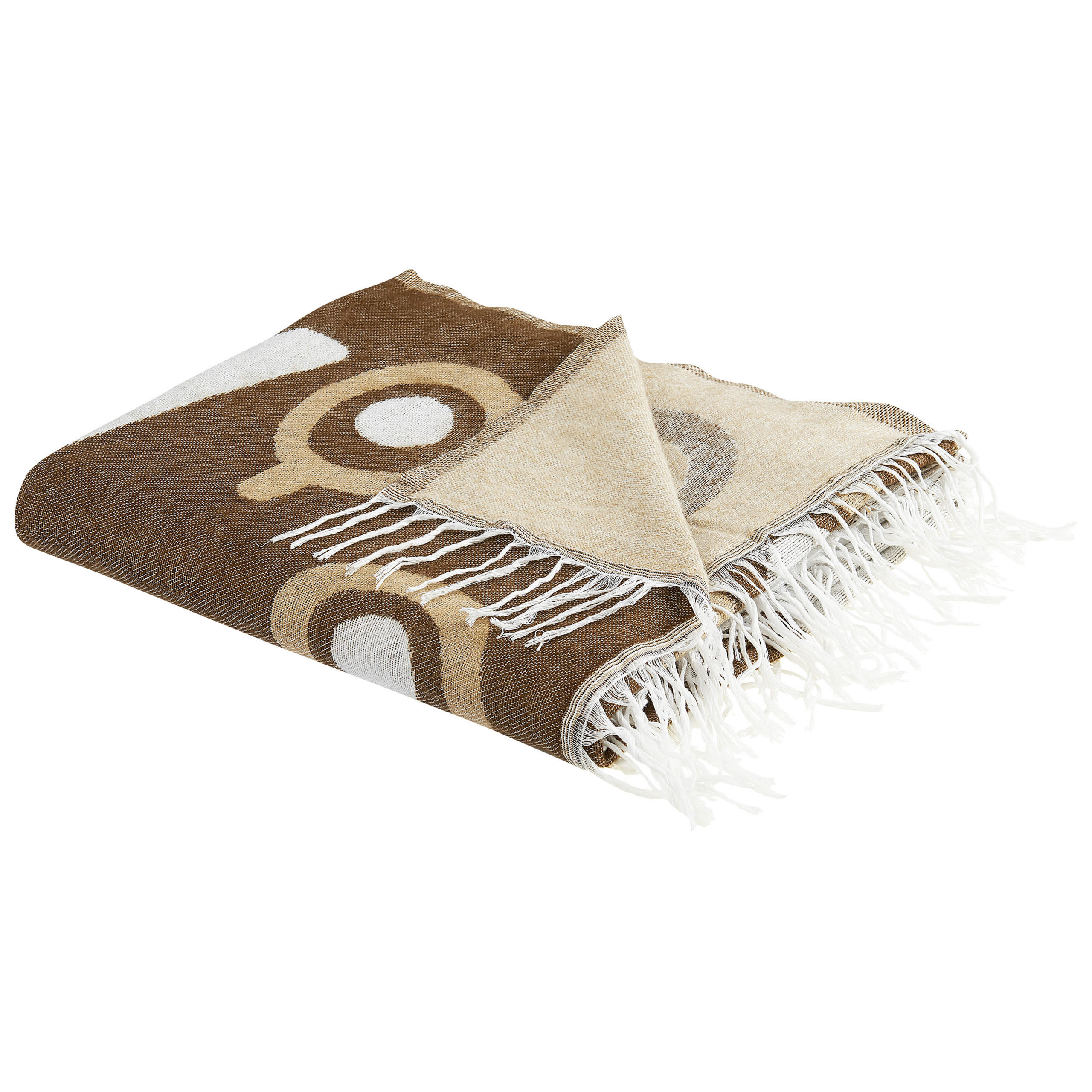 DECKE Braun Siddha 130/170 cm - Braun, Textil (130/170cm) - Beliani