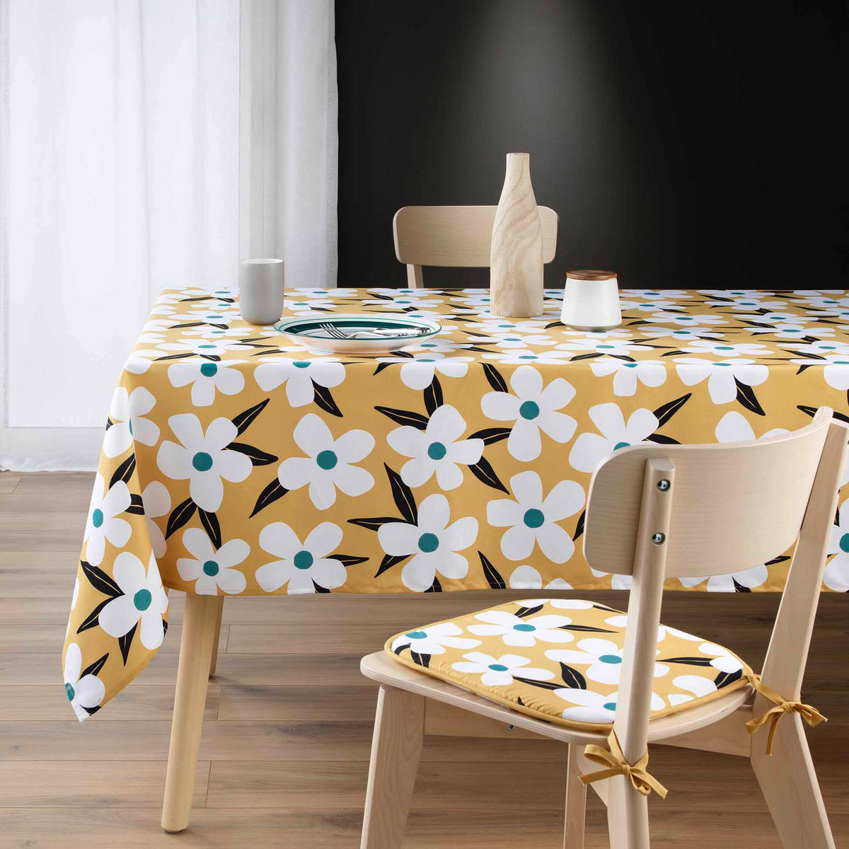 TISCHDECKE Darcy 140/240 cm - Gelb, Textil (140/240cm) - Douceur d´intérieur