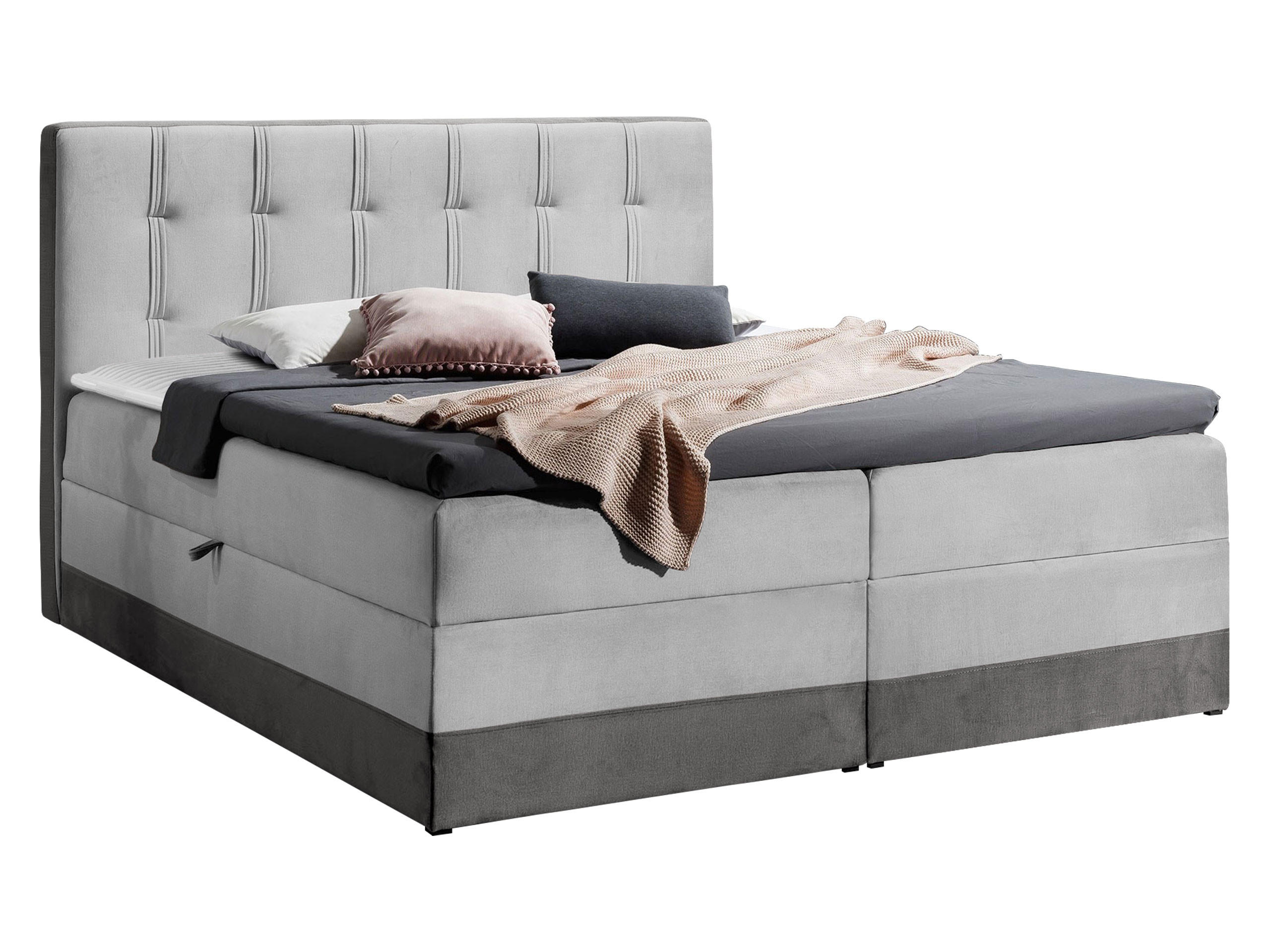 BOXBETT Royal - Grau, Holz (140/200cm) - MIRJAN24