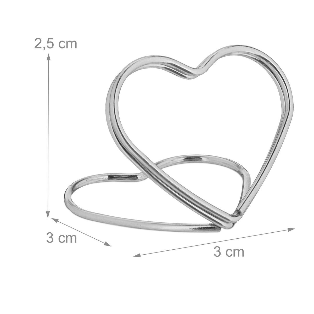 48XDRŽIAK na stôl - strieborná, kov (3/2.5/3cm) - Relaxdays