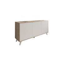 KOMMODE Eiche, Weiß 39.6/153.9/72 cm - Weiß, Holzwerkstoff (153.9/72/39.6cm) - DMORA