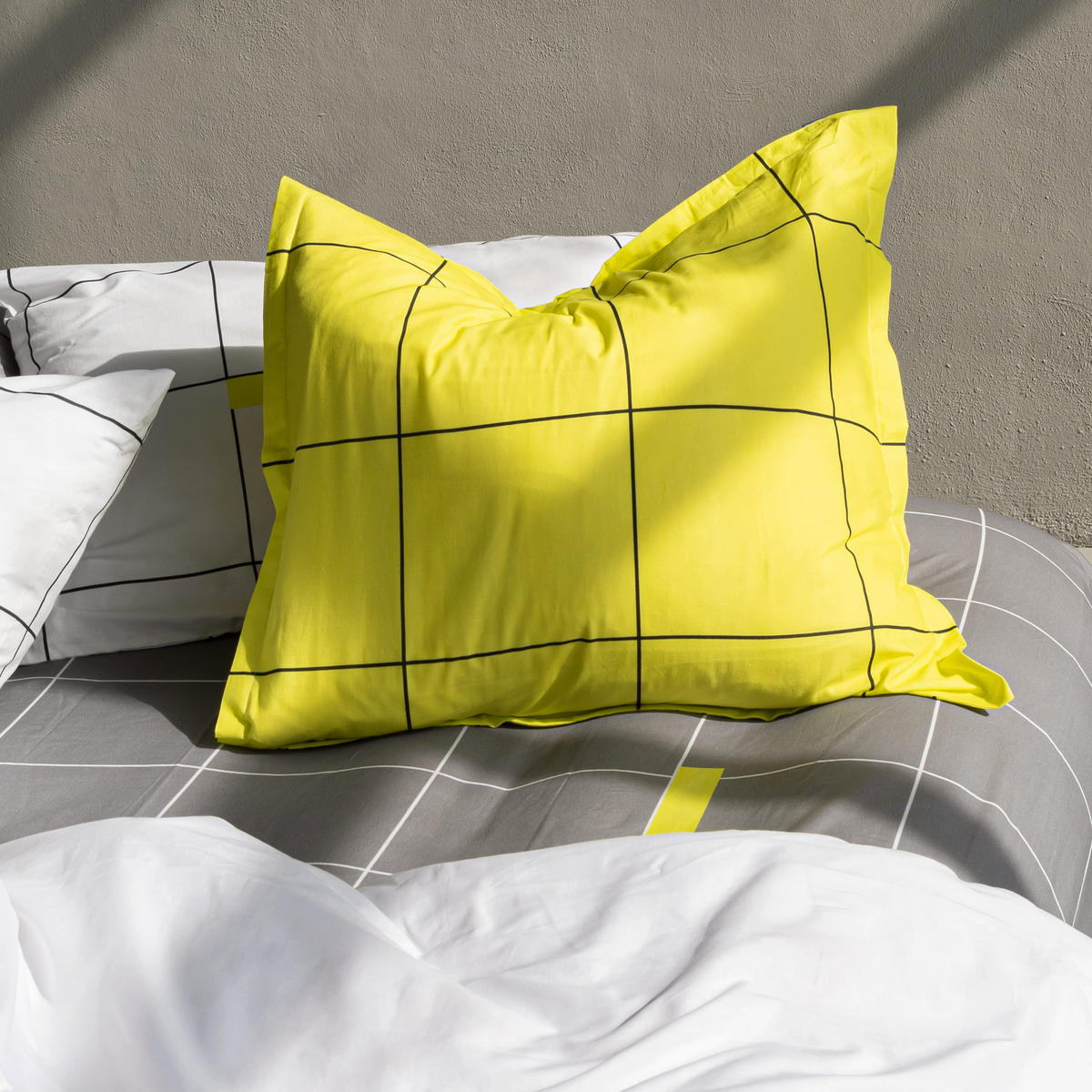 KISSENBEZUG firefly 60x60 cm mehrfarbig - Multicolor, Textil (60/60cm) - Happy Friday