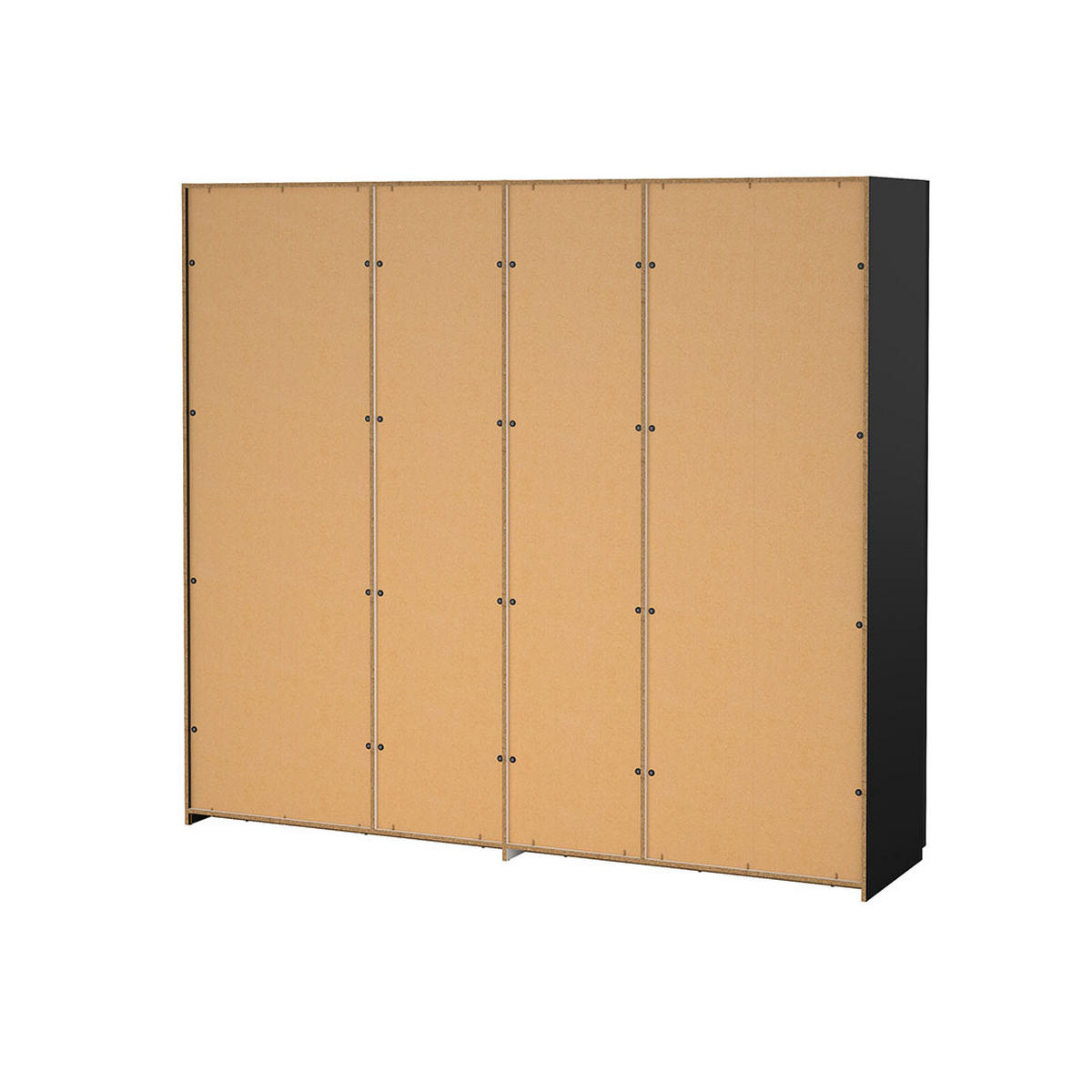 SCHIEBETÜRENSCHRANK, Como, Schwarz, Holzwerkstoff, 244 x 67 x 221 cm - Schwarz, Holzwerkstoff (244/221/67cm) - ebuy24