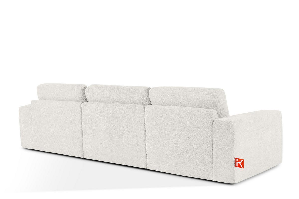 3-SITZER SOFA ZUCCO, Ecru - Ecru, Holz/Holzwerkstoff (292/85/100cm) - KONSIMO®
