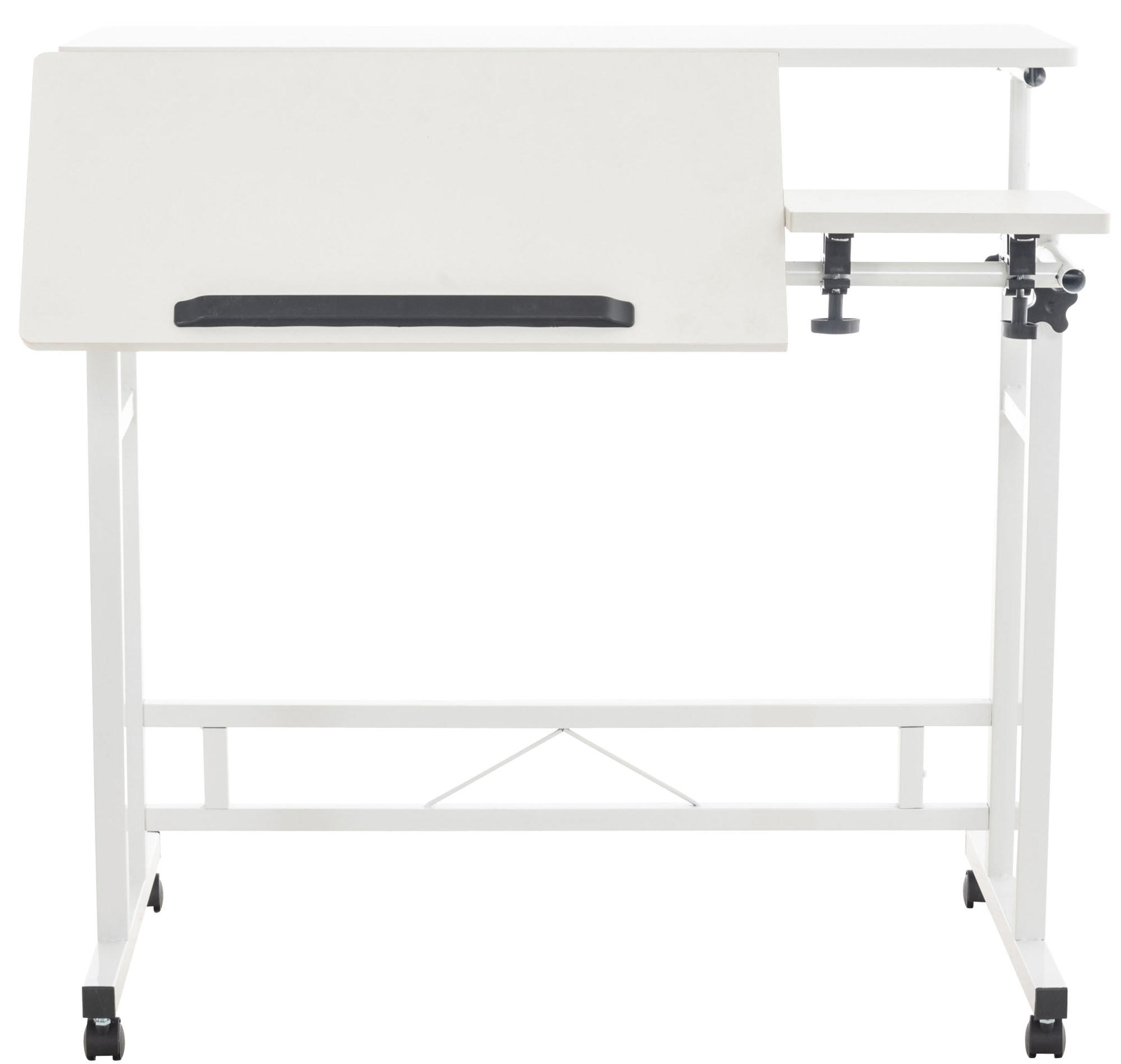 SCHREIBTISCH 80/59/64 cm Holz weiß - Weiß, Holz/Metall (59/80/64cm) - CLP