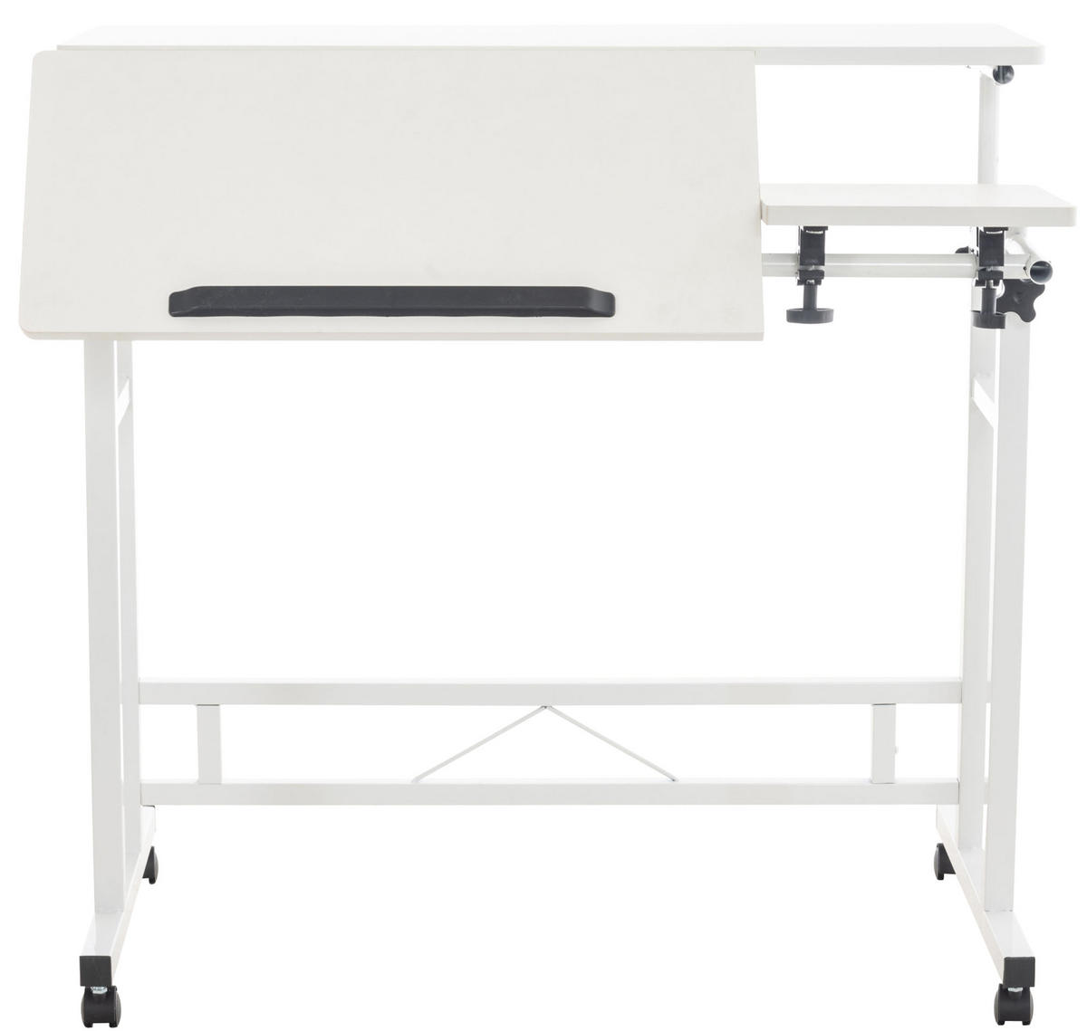 SCHREIBTISCH 80/59/64 cm Holz weiß - Weiß, Holz/Metall (59/80/64cm) - CLP