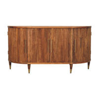 SIDEBOARD mit Amber-Eichen-Finish, 4 Türen, 6 Innenablagen, geröstetes Braun. - Braun, Holz (150/78/40cm) - Artisan Furniture