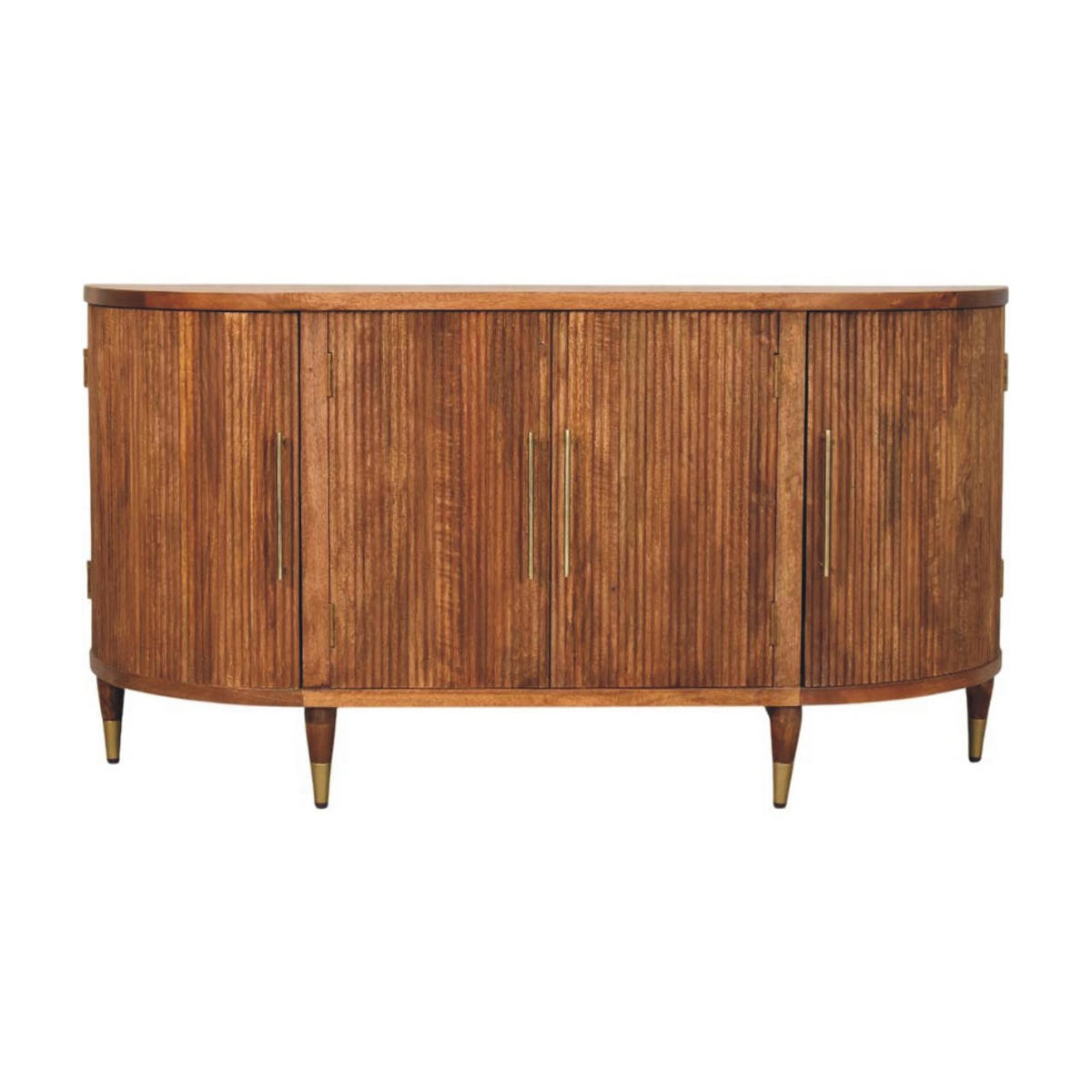 SIDEBOARD mit Amber-Eichen-Finish, 4 Türen, 6 Innenablagen, geröstetes Braun. - Braun, Holz (150/78/40cm) - Artisan Furniture